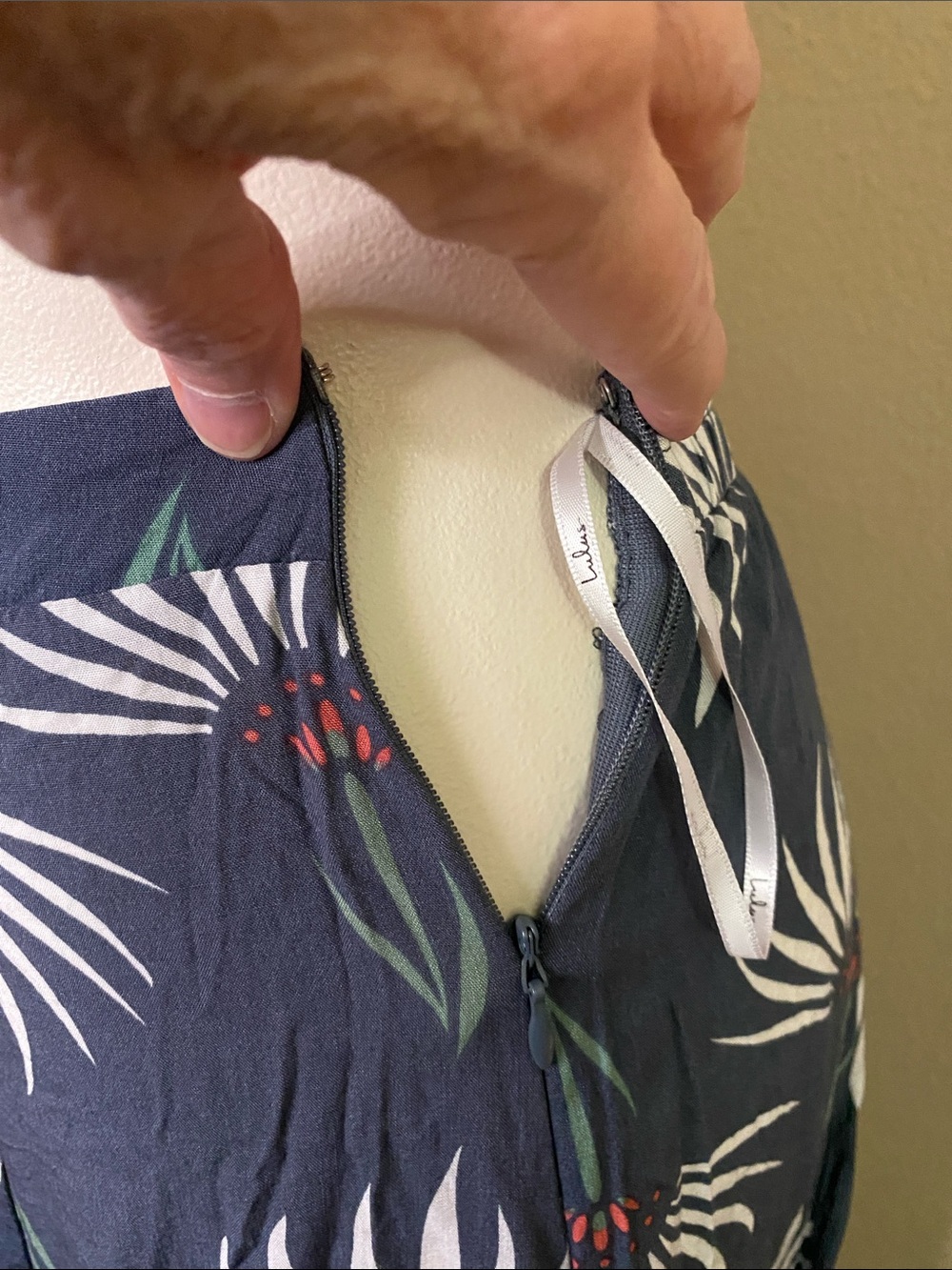 Lulus blue Floral Print boho festival Maxi Skirt & crop top set S - Picture 12 of 13